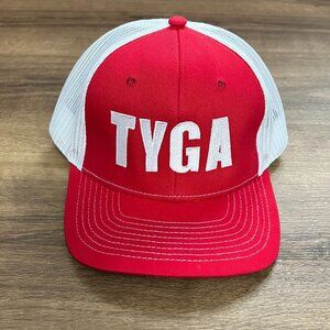 NEW Tyga Red Snapback Trucker Hat
